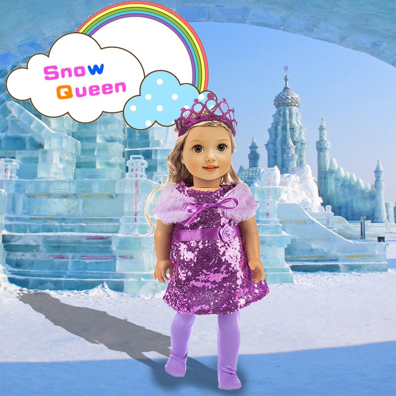 ebuddy 10 Set 18 Inch Doll Clothes - Fashion Outfit Fit for 18 inch Girl Doll (Only Clothesl) - Image 4